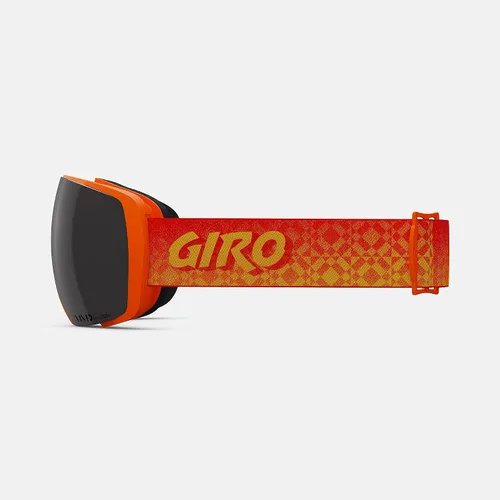 Vista 2 de Giro Gafas de esquí de contacto – Gafas de snowboard para hombres y mujeres – Correa de cubierta naranja con lentes de humo vívido/infrarrojos