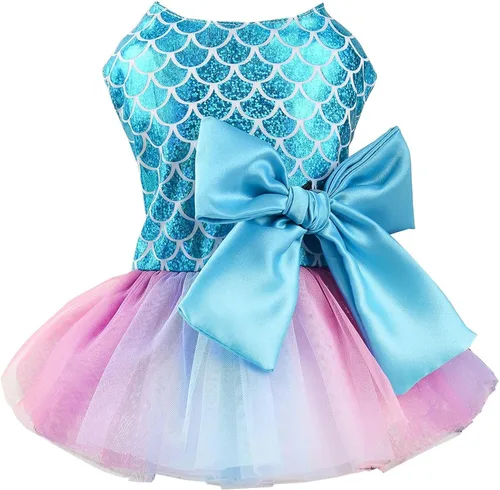 Vista 19 de Traje de cumpleaños para perro: vestidos coloridos de malla del alfabeto, tutú de verano, ropa para cachorros, XS, negro Cumpleaños negro