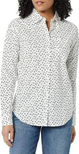Vista 8 de Amazon Essentials - Camisa de popelina para mujer, de manga larga, con botones y ajuste regular
