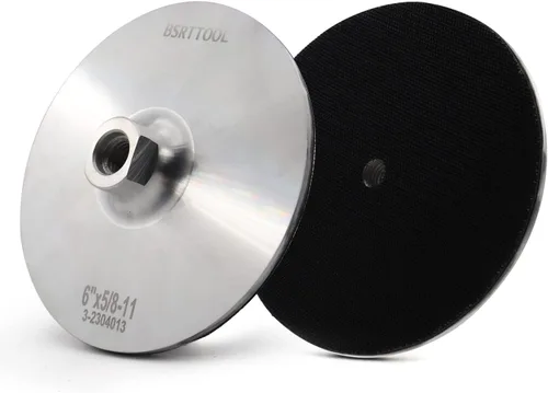 Vista 7 de Almohadilla de respaldo de aluminio de 3 pulgadas, almohadilla de respaldo de gancho de 5/8 "-11 roscas para amoladora angular (3 pulgadas)