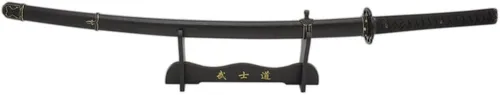 Vista 7 de Snake Eye Tactical Espada katana samurái japonesa clásica con soporte de madera resistente