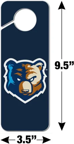 Vista 6 de Bob Jones University Primary Logo Plastic Door Knob Hanger Sign - Imagen