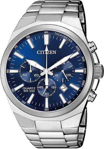 Vista 6 de Citizen Quartz Mens Watch, Stainless Steel, Classic Pulsera negra y esfera negra