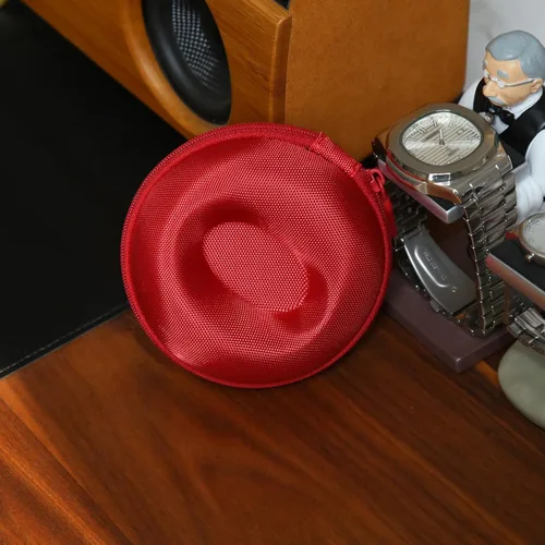 Vista 14 de Caja de viaje para relojes Besforu para hombres y mujeres, caja de almacenamiento portátil y organizador para un solo reloj, para relojes de pulsera