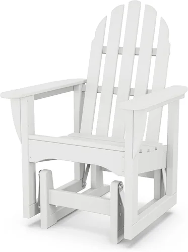 Vista 9 de POLYWOOD ADSGL-1BL Classic Adirondack Glider Chair, Black
