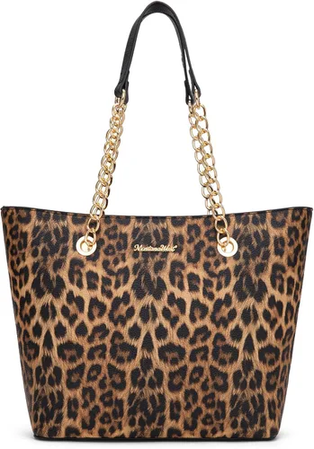 Vista 9 de Montana West Bolsa Tote para Mujeres Bolsos de Mano con Asa Superior de Cadena