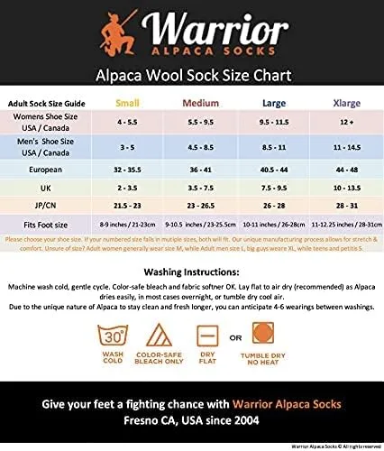 Vista 9 de WARRIOR ALPACA SOCKS - Todo el día - Todos los días - Forro de rizo - Acolchado - Calcetines multiusos - Unisex