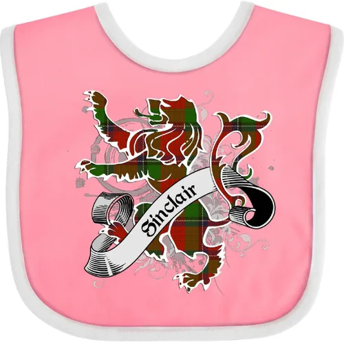 Vista 19 de inktastic Sinclair Tartan Lion Baby Bib