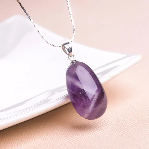 Vista 7 de iSTONE - Collar de plata de ley 925 con dije de lapislázuli para mujer, piedra preciosa natal con cadena de plata de 18 pulgadas