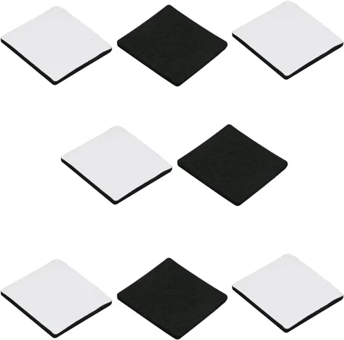 Vista 10 de 48 almohadillas de fieltro para muebles, almohadillas cuadradas de 0.63 pulgadas, protectores de suelo autoadhesivos antiarañazos para pies