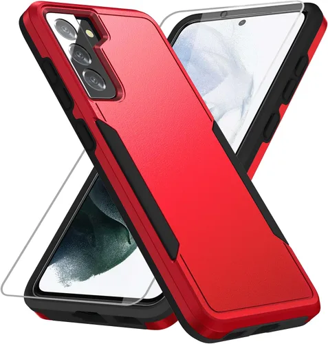 Vista 7 de Funda para Samsung Galaxy S21 Plus, con protector de pantalla HD [probada contra caídas de grado militar], funda protectora resistente a prueba
