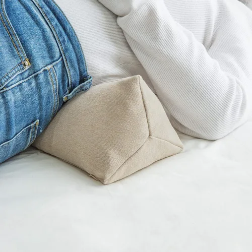 Vista 5 de Almohada de apoyo para el cuello de trigo sarraceno, almohada cilíndrica cervical, almohada ajustable de cáscaras de trigo sarraceno, alivio