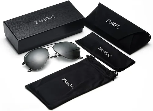 Vista 7 de Gafas de sol con lente de aviador, estilo militar, protección UV400, para hombres y mujeres