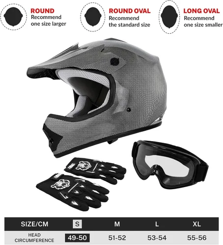Vista 69 de SLMOTO - Casco DOT para niños y jóvenes, casco de motocross para todoterreno y calle, casco de motocicleta, casco de bicicleta de tierra, motocross