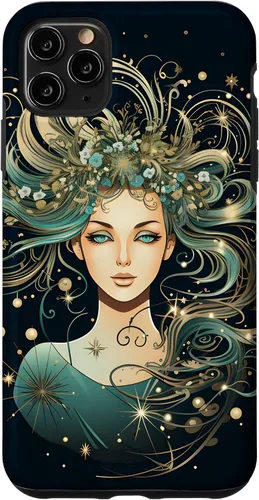 Vista 13 de Virgo Zodiac Sign Horoscope Galaxy Stars Case for iPhone 17