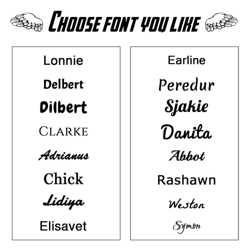 Vista 2 de Tatuajes temporales personalizados con nombre/texto, tatuajes de nombre falsos personalizados, adhesivo corporal impermeable temporal para mujeres