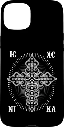 Vista 9 de IC XC Nika Cross Christogram Orthodox Christian Case for iPhone 17
