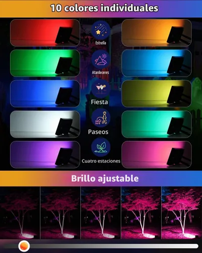 Vista 2 de MEIKEE equivalente al aire libre de la luz de inundación 1500W RGBW LED