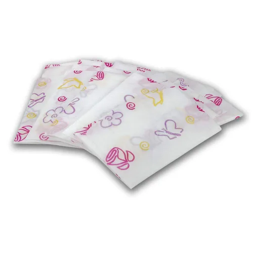Vista 7 de Cubiertas de asiento de inodoro desechables XL de Potty Shields, paquetes individuales, 12, Floral