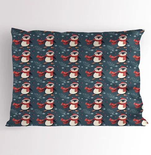 Vista 50 de Lunarable Juego de 2 fundas para almohada de otoño, tema vintage otoñal con estilo granja, ilustración de flores silvestres, artículo de cama