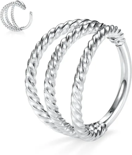 Vista 35 de Anillo Clicker de Acero Quirúrgico 316L para Tabique Nasal, Aro para Nariz, Aro Durmiente, Pendiente de Aro, Hélix, Rook, Conch, Cartílago, Daith