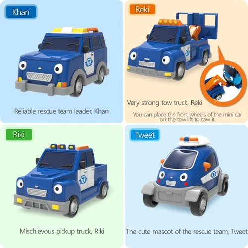 Vista 6 de Tayo The Little Bus Special Friends Set 10 – Regalos de Navidad y cumpleaños para niños, compatible con juegos grandes. Incluye populares amigos