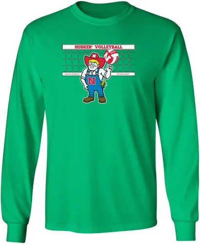 Vista 12 de CornBorn Elige tu diseño - Camisetas de manga larga de voleibol de Nebraska