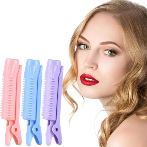 Vista 8 de SUPERFINDINGS 12 unids Instantánea Raíz Volumizador Raíz s Auto Grip Raíz Volumen Rizador de Pelo Clip Color Marrón para Mujeres Peinado