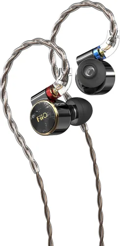Vista 7 de FiiO Auriculares FD3 Auriculares intrauditivos de alta resolución 1DD Bass Heavy MMCX Connector (negro)