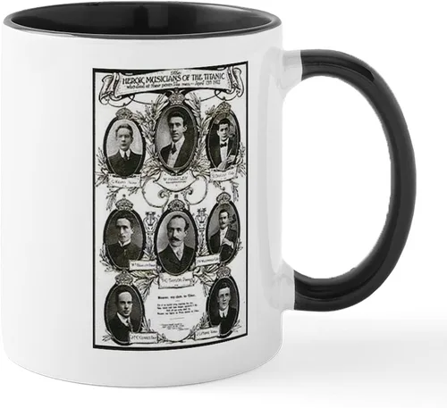 Vista 27 de CafePress The Courageous Titanic Band Taza de café de cerámica de 11 oz (11.0 fl oz)