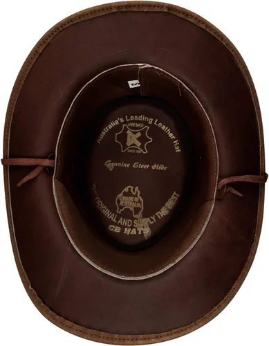 Vista 5 de Sombrero de vaquero occidental unisex australiano de gamuza real Outback Riding Dancing Classic