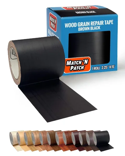 Vista 7 de Match 'N Patch Cinta de reparación realista, roble antiguo