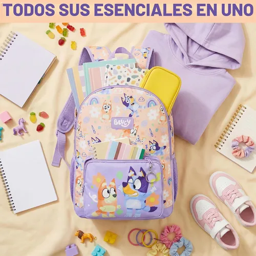 Vista 6 de Get Trend Paw Patrol Bluey Squishmallows Girls Backpack, 18 inch Multi Bluey