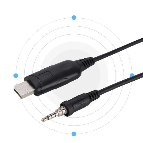 Vista 6 de Cable adaptador de programación USB de radio, cable USB programación para o YAESU Vertex VX-6 VX-6E VX-6R VX-7E VX-7R Walkie Talkie