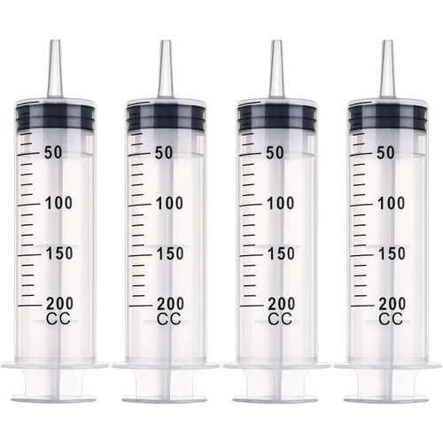 Vista 8 de Paquete de 20 jeringas de plástico con medición, adecuadas para medir, dispensar agua, rellenar (0.03 oz/1 ml) Large Plastic Measuring Tools for