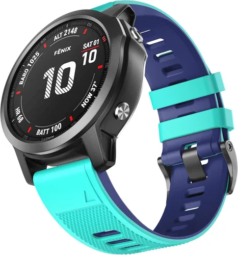 Vista 12 de NotoCity for Fenix 6 Band 22mm Width Soft Silicone Watch Bands for Fenix 7/5/5 Plus/ 6 Solor/6 Pro/Forerunner 935/Forerunner 945/Approach S60/Quatix