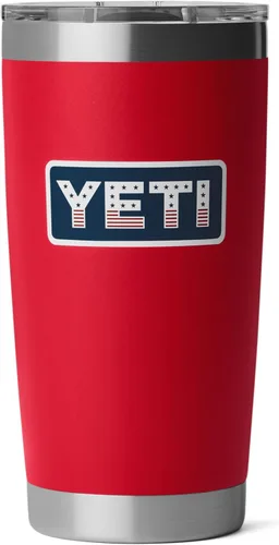 Vista 9 de YETI Rambler - Vaso de acero inoxidable con aislamiento al vacío de 20 onzas con tapa MagSlider Todo acero inoxidable
