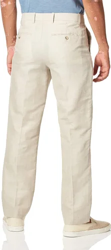Vista 3 de Perry Ellis Men's Essentials Linen Dress Pant, Modern Fit, Solid Twill, Lightweight (Waist Size 29-42)