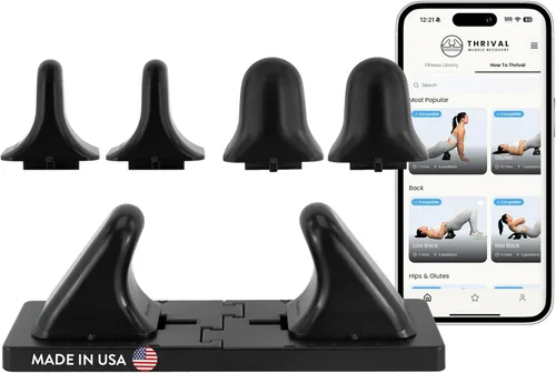 Vista 23 de Thrival - Herramienta de liberación muscular completamente ajustable para psoas, flexor de cadera, espalda, glúteo, iliaco y cuello para liberación