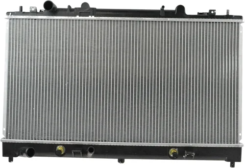 Vista 201 de TRQ Radiador de núcleo de aluminio de 1 fila Compatible con Subaru WRX STI 2.5L Turbo AWD 2015-2020