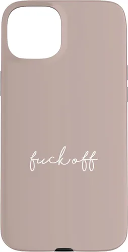 Vista 9 de Funda para iPhone 16 Pink Taupe Fuck Off Divertida manuscrita a mano con refranes sarcásticos groseros