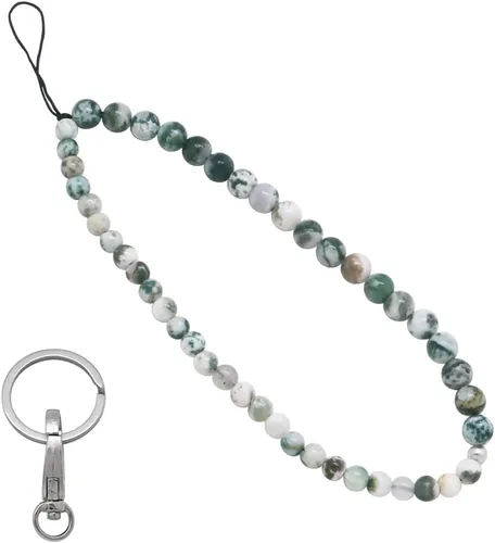 Vista 11 de C&L Accessories - Colgante con cuentas para teléfono celular, correa de muñeca, piedra preciosa natural hecha a mano