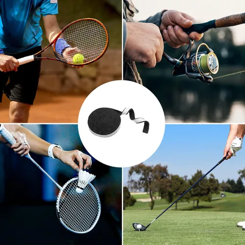 Vista 6 de PATIKIL Raqueta de tenis de bádminton, agarre de toalla de algodón, cinta antideslizante para el sudor, pegamento de mano para mango de béisbol
