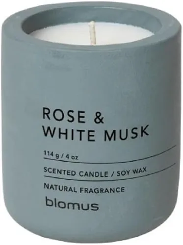 Vista 12 de Blomus Fraga Vela perfumada Withered Rose S, vela de cera de soja en aspecto concreto Rosa marchita