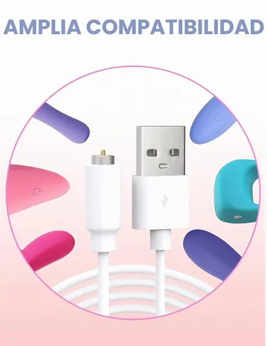 Vista 3 de Cable de carga de repuesto magnético USB DC - Paquete de 2