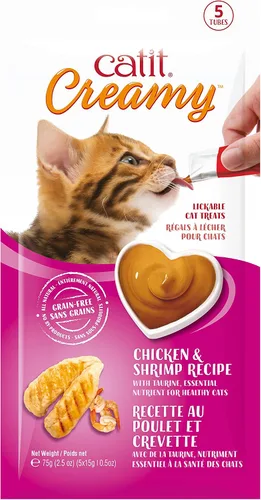 Vista 13 de Catit Creamy - Paquetes personalizados de golosinas para gato que puede lamer