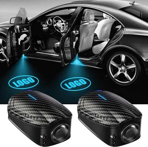 Vista 8 de SPOBODY - Juego de 2 proyectores LED inalámbricos para puerta de auto, recargables, con proyección HD y lámpara de bienvenida, aptos