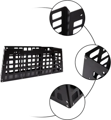 Vista 7 de HAPPYHORSE Para maletero Toyo-ta FJ Cruiser 2007-2021, organizador de artículos diversos, caja de almacenamiento con compartimento de almacenamiento