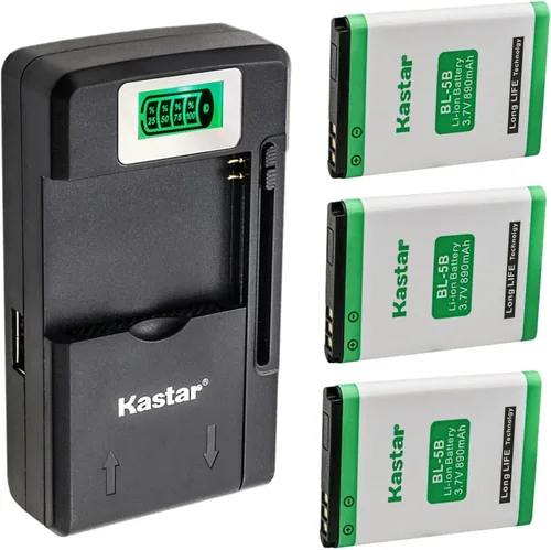 Vista 8 de Kastar BL-5B Smart LCD Cargador Reemplazo para VIVITAR DVR-850W DVR850W ViviCam 8225 ViviCam V8225 ViviCam T328 VT328 ViviCam 8027 V8027, iBaby Q9
