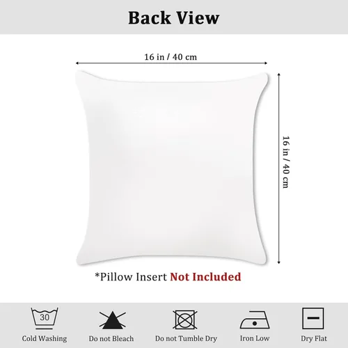 Vista 6 de Bonhause Red Christmas Throw Pillow Covers 16x16 Inch Set of 4 Navidad roja